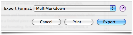 Scrivener Markdown
